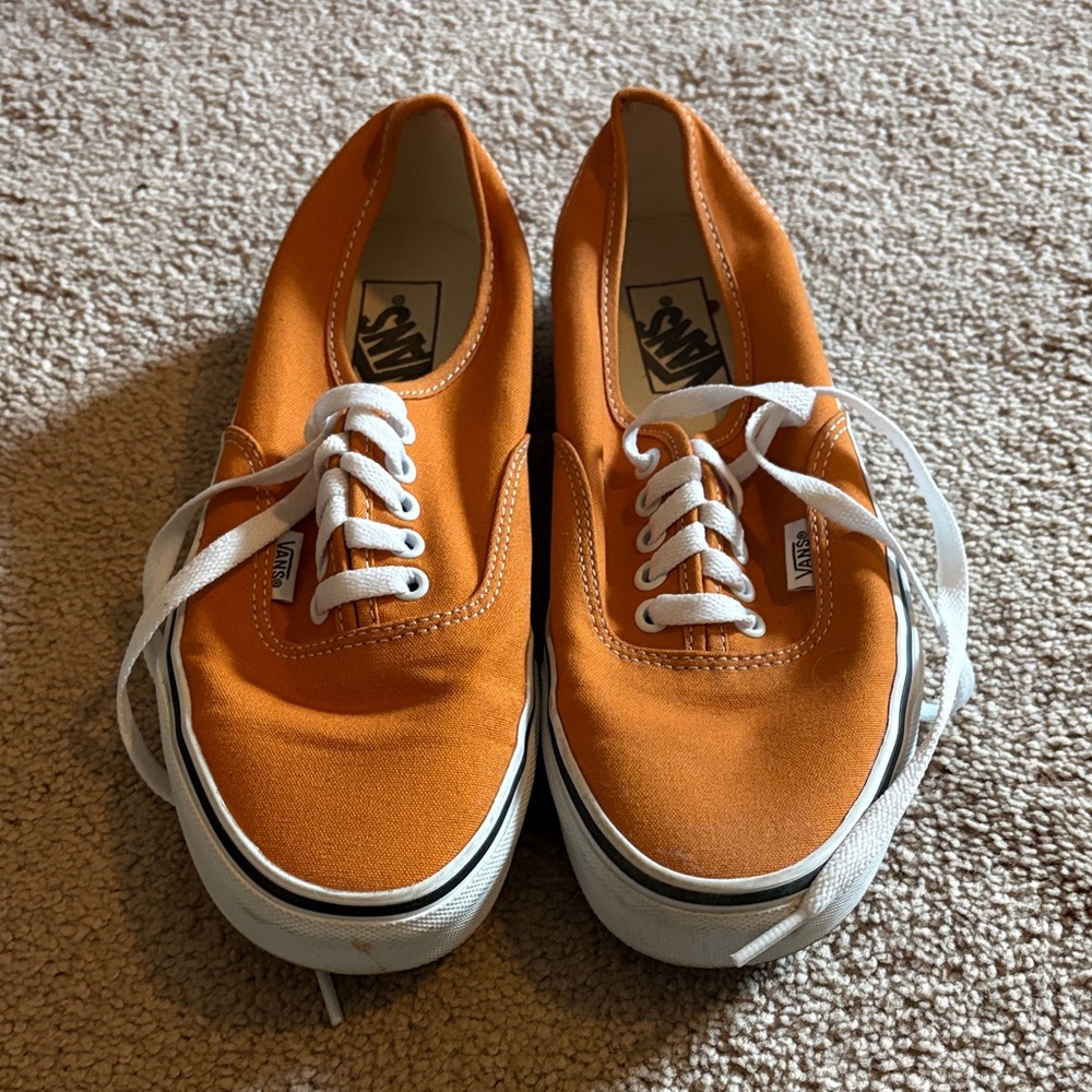 Vans Bright Orange Canvas Shoes